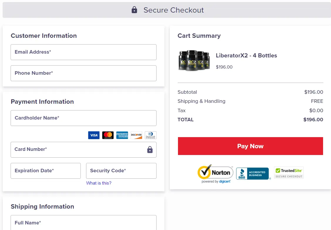 LiberatorX2-Secure-Checkout